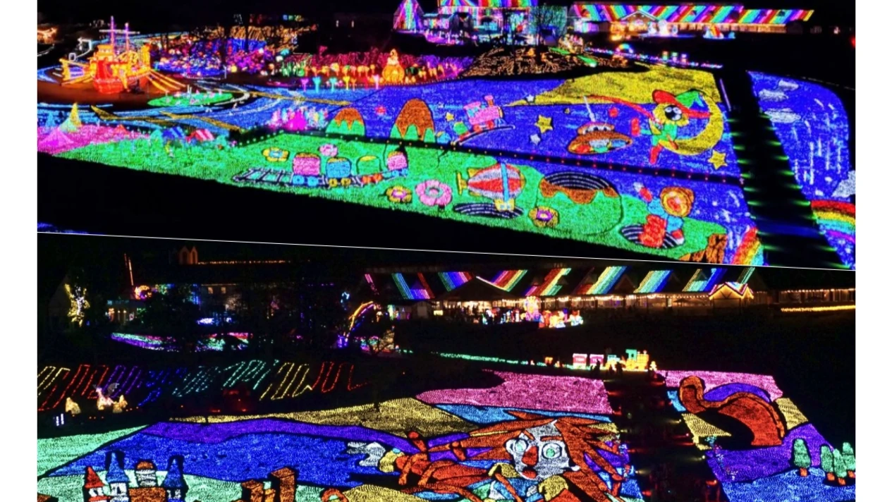 [Winter Limited Tokyo German Village Light Show One-Day Tour] (Komogawa Sea World includes a delicious buffet lunch or Kisarazu Outlet Shopping Tour)