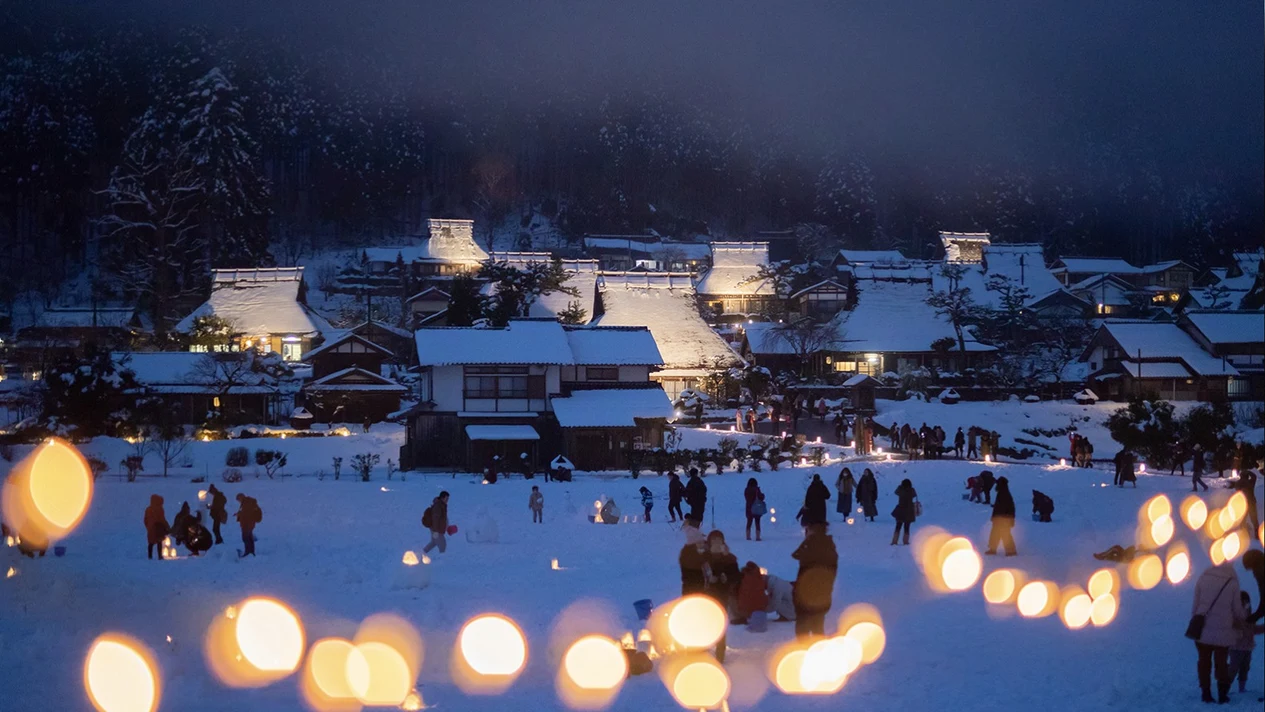 【冬季限定】京都清水寺&美山茅屋之裏雪燈廊夜間點燈一日遊 (大阪出發精緻小團)