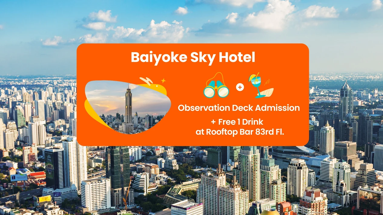 Tickets for the 77th floor observation deck of Baiyoke Sky Hotel, Bangkok, Thailand