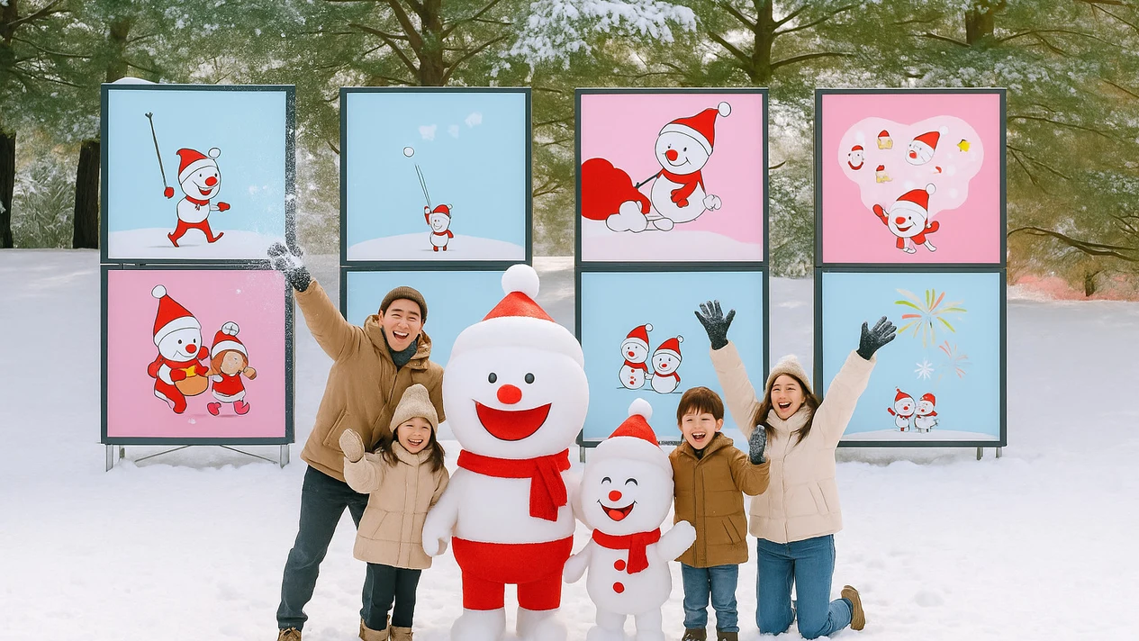 Hongcheon Daemyung Vivaldi Resort Ice and Snow Kingdom/Nami Island/Grass Mud Horse Park/Strawberry Picking/Five Color Starlight Garden Exhibition