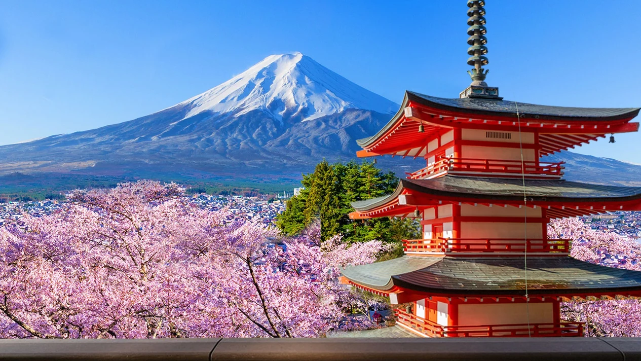 One-day tour to explore the beautiful scenery of Mount Fuji and Twin Lakes (departing from Tokyo)