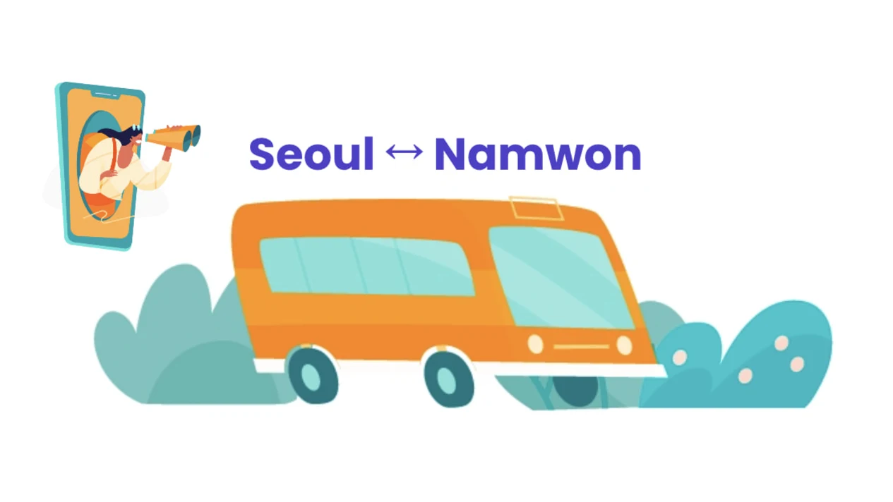 Intercity Express Bus Ticket from Seoul to Namwon