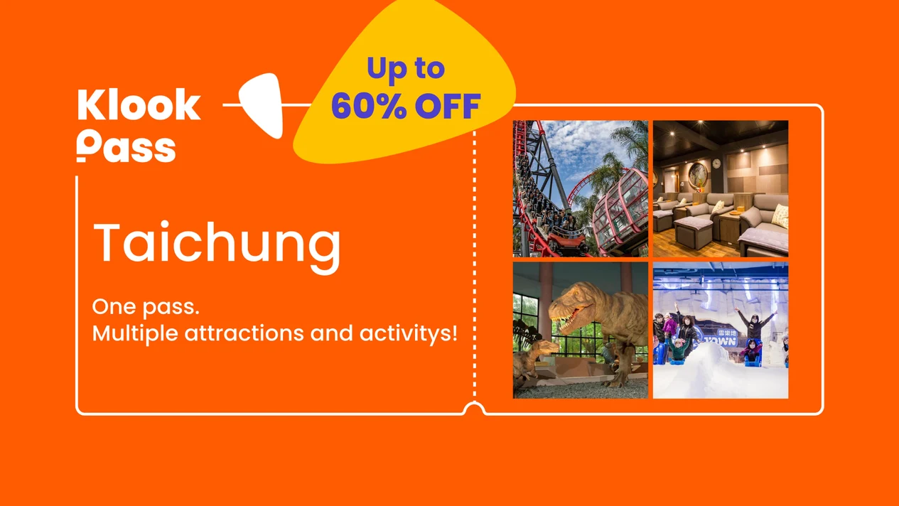 Klook Pass Taichung Fun Pass