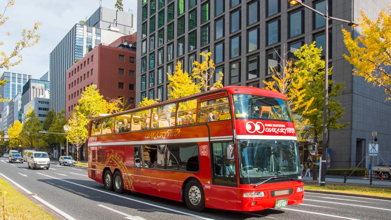 大阪雙層觀光開篷巴士之旅