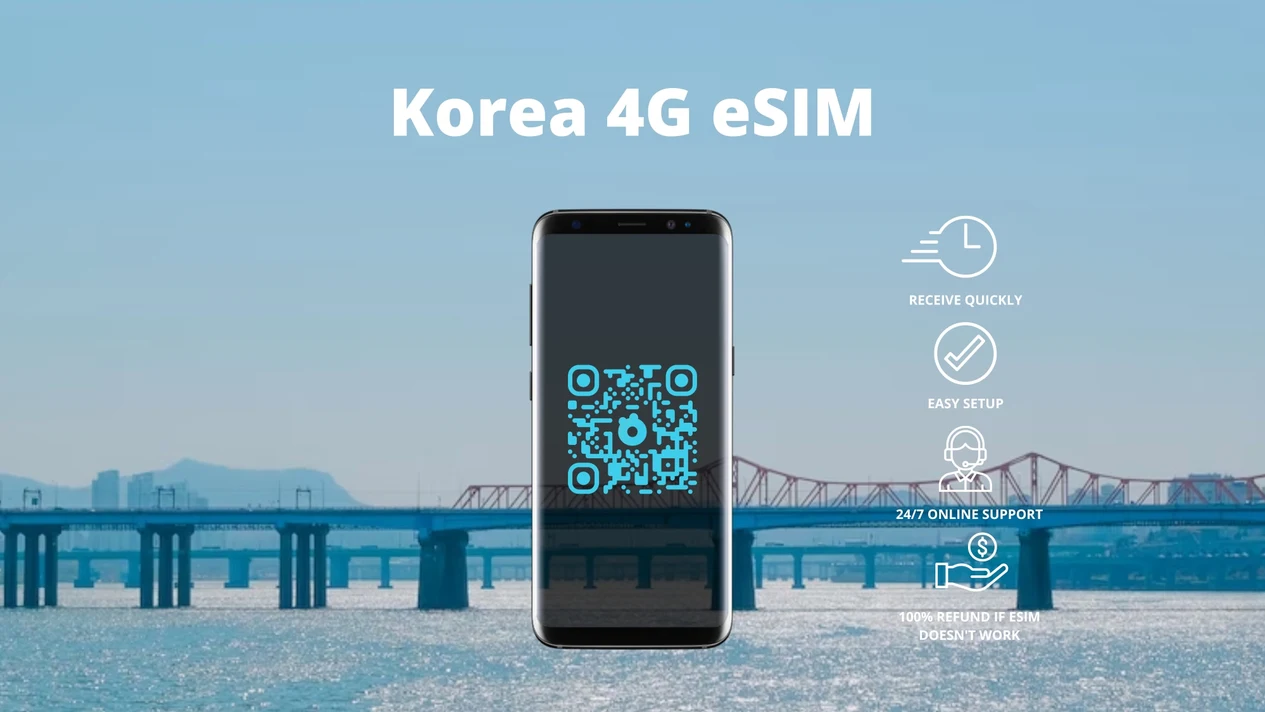 [Flash Offer] Korean eSIM Card (QR Code sent by email)