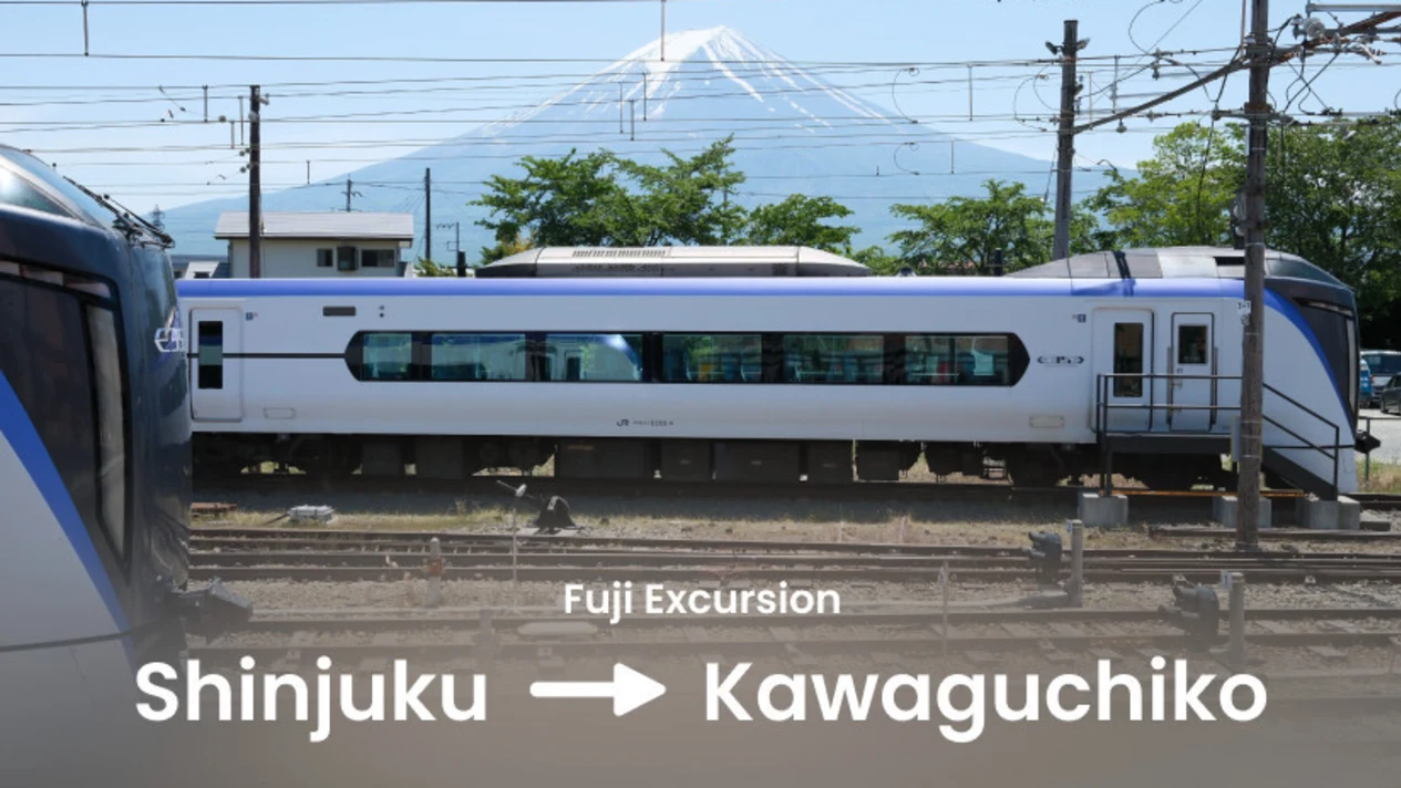 [Tokyo to Mount Fuji Train] Fuji Cruise Train Ticket (Shinjuku to Lake Kawaguchi)