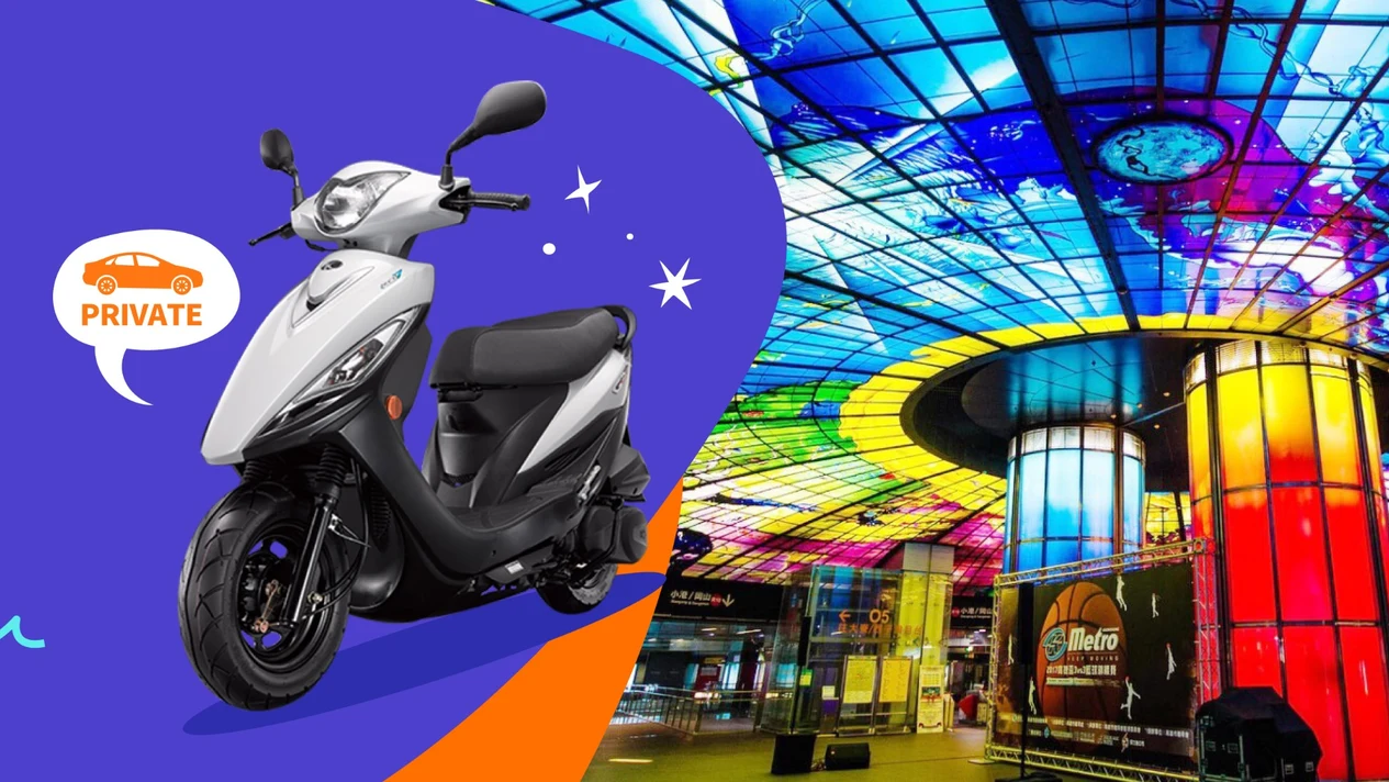 Kaohsiung｜Zuoying High Speed Rail Station｜Guxiang Sukeda｜Motorcycle Rental