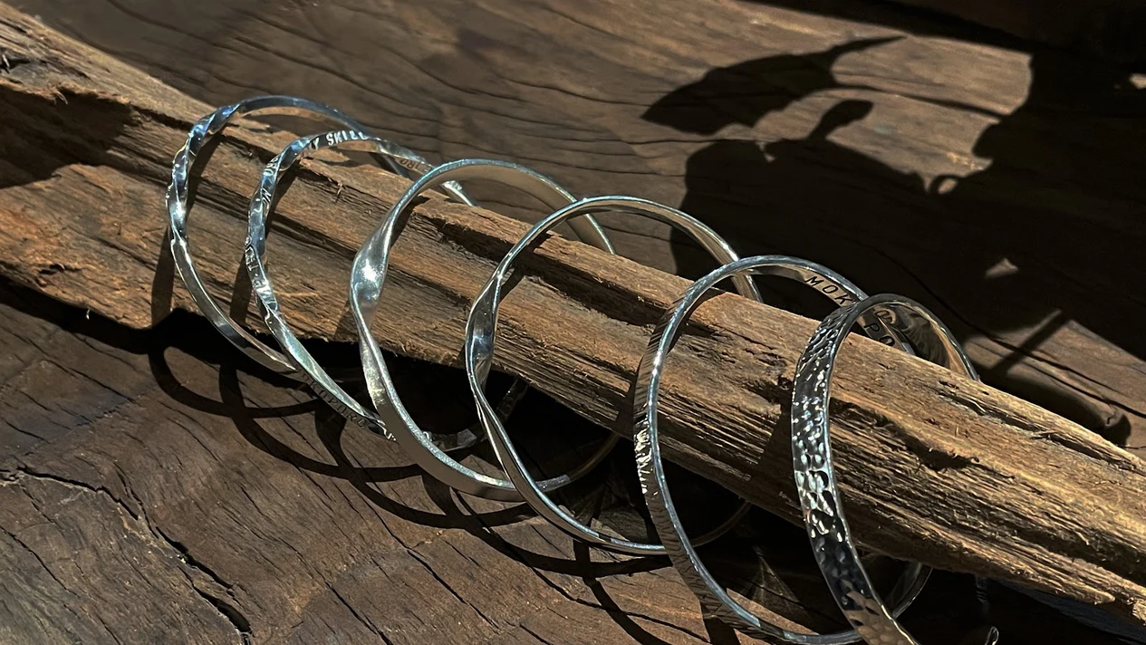 New Taipei: MOKOPORO STUDIO couples handmade sterling silver bracelet DIY