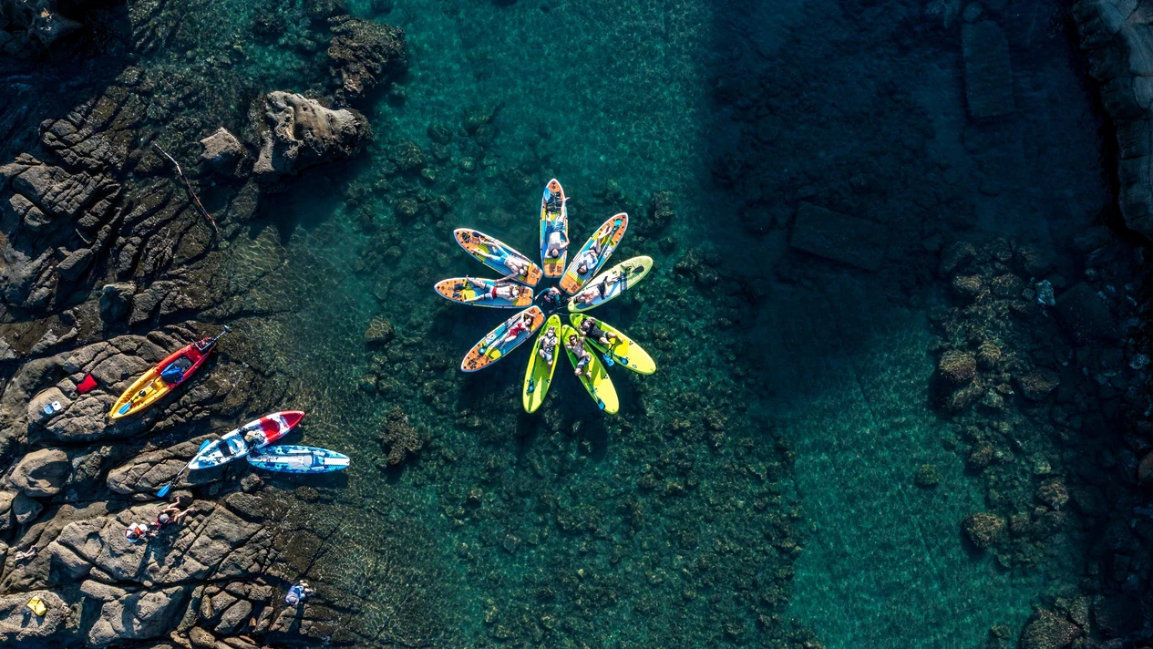 Ruifang, New Taipei | Capybara Junyan (Elephant Trunk Rock) SUP stand-up paddle | Professional aerial photography