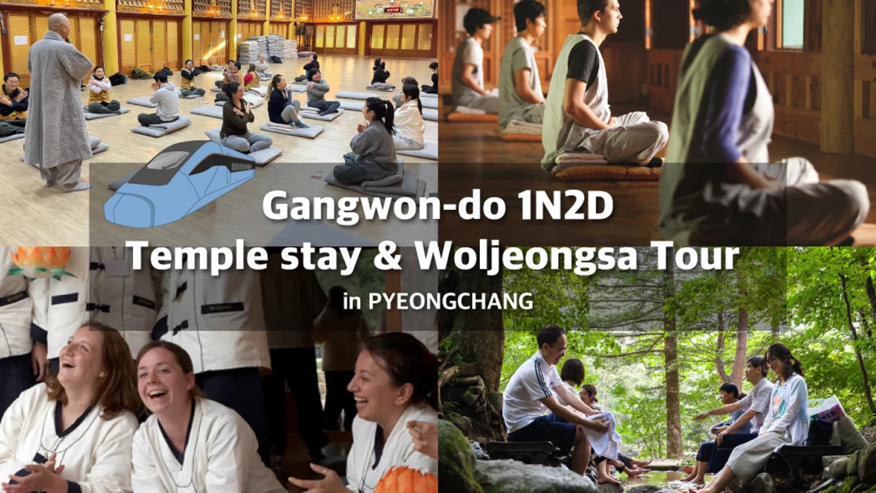 KTX high-speed train to and from Wolong Temple 2 days and 1 night temple stay experience