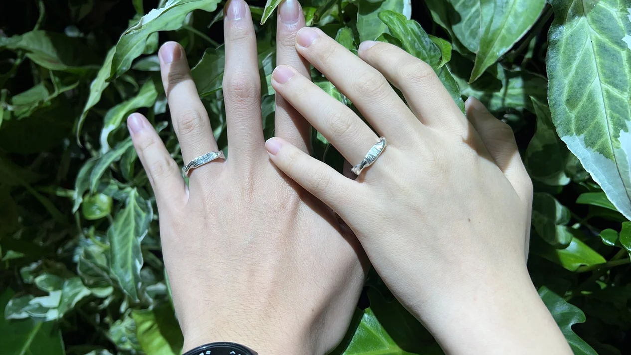 New Taipei: MOKOPORO STUDIO Couple's handmade sterling silver ring DIY