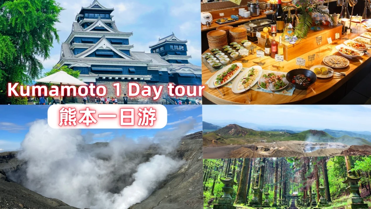 One-day trip to Kumamoto Prefecture (departing from Fukuoka/including lunch)