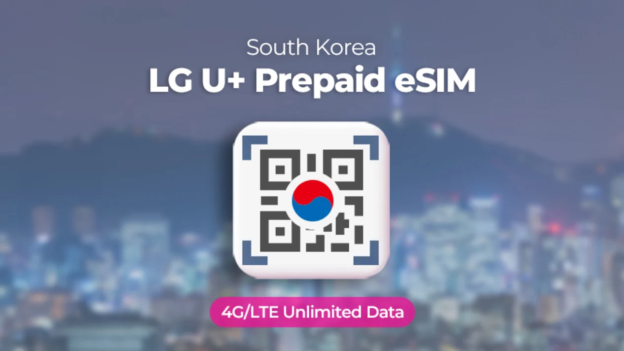 LG U+ Korea Unlimited LTE Data eSIM