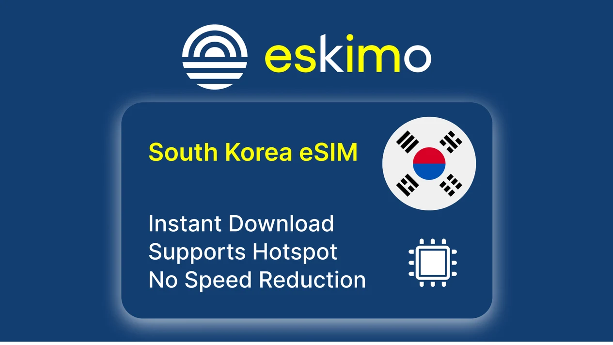Korean eSIM card (provided by Eskimo)
