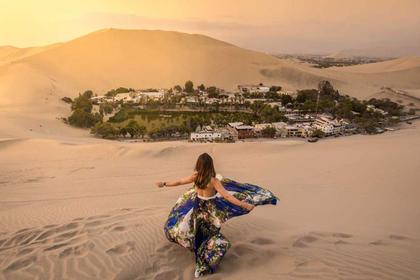 Sandboarding & Dune Buggy Huacachina saat Senja