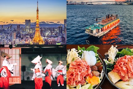 Tokyo Bay Houseboat Experience with Tokyo Tower Admission Ticket