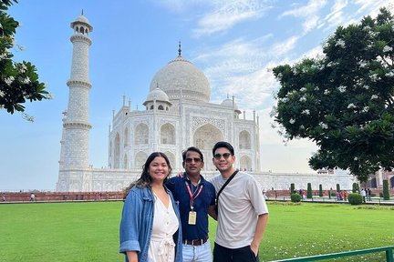 Excursion privée d'une journée au Taj Mahal et au fort d'Agra au départ de Delhi