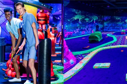 Trải Nghiệm Blacklight Mini Golf ở New Jersey