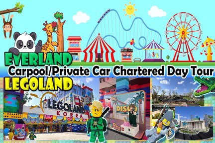 Legoland & Everland & Nami Island Carpool y alquiler de automóvil privado