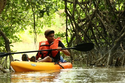 กิจกรรมพายเรือคายัคในแม่น้ําเลแบม พร้อมบริการรับส่งในพื้นที่ชายฝั่งเดซารู