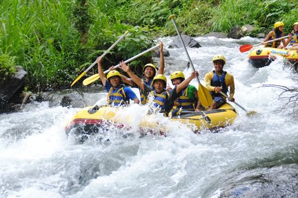 Rafting sur la rivière Ayung et visite d'Ubud avec expérience de massage avec chauffeur parlant coréen