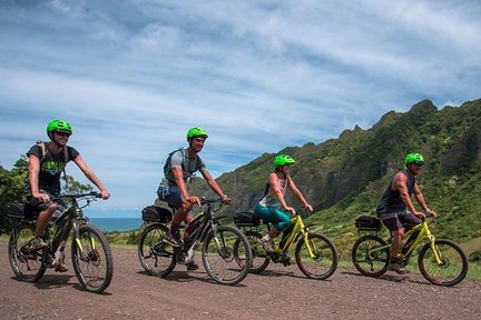 Kualoa Ranch Electric Mountain Bike Adventure Tour in Hawaii