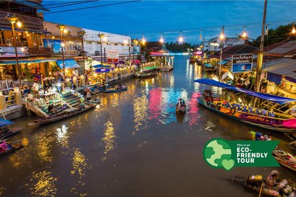 Visita al mercado flotante de Amphawa y al mercado del tren ferroviario de Maeklong