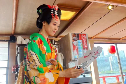 日本传统屋形船体验 & 和服舞蹈表演 & 地标游轮观光 & 免费饮料