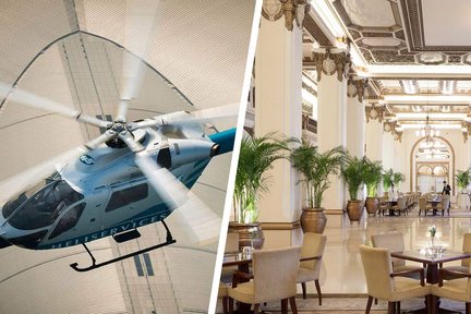 Helikopterrundflug mit Nachmittagstee im Peninsula Hotel in Hongkong (ohne Warteschlange)