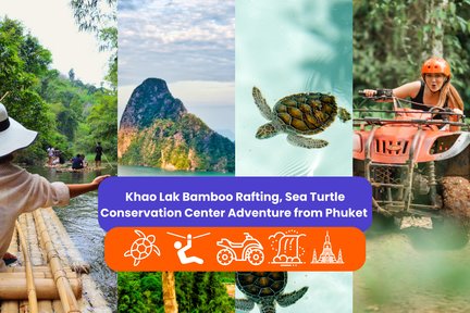 Khao Lak Bamboo Rafting, Sea Turtle Conservation Centre Adventure