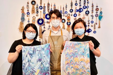 Mosaic Art Studio - Turkish Ebru Painting Workshop | Kwun Tong 