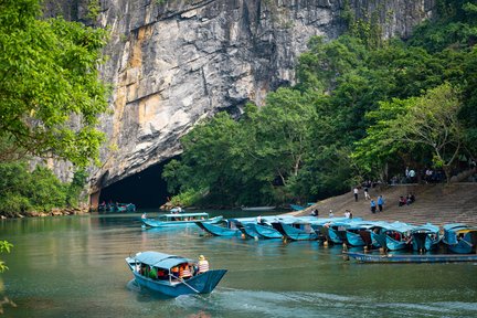 Dark Cave with Mud Bath Experience and Phong Nha Cave Day Tour