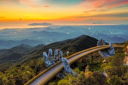 Ba Na Hills and Golden Bridge Day Tour from Da Nang, Chan May, Tien 