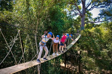 Experiencia de tirolesa en Hua Hin por Tree Top Adventure Park