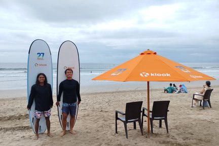 Surfing Lesson at Kuta Beach by 27 Surf Bali