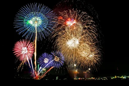 【夏日限定】京都・保津川烟火大会观赏13,000发烟火x无人机炫彩夜空秀&朱红色千本鸟居的伏见稻荷大社参拜(大阪/京都出发)