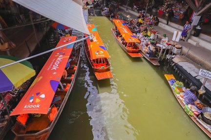 Tour di mezza giornata del mercato galleggiante di Damnoen Saduak