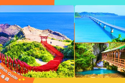 Akiyoshido Cave & 元乃隅神社海岸观光 & 洞穴探险一日游