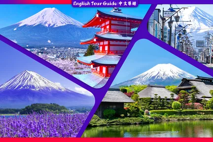 【富士山热门打卡景点一日游】新仓山公园&河口湖大石公园&忍野八海&罗森&日川时计店(东京出发)