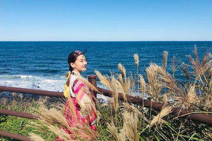 Lawatan Berpandu Peribadi Jeju Hanbok + Sesi Fotografi di Yongduam Rock