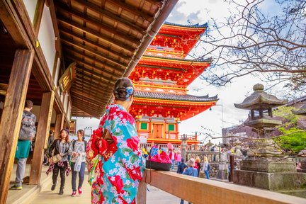 Visite d'une journée au temple Kinkakuji, au temple Kiyomizu et au sanctuaire Fushimi Inari Taisha à Kyoto | Au départ d'Osaka/Kyoto