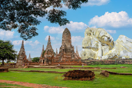 Ayutthaya Visite privée d'une journée avec bateau