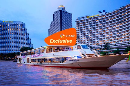 Chao Phraya Princess Cruise di Bangkok  [Tempat Duduk Dek Atas]