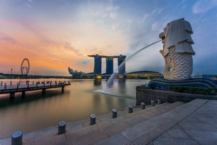 Tour della città di Singapore di mezza giornata con ingresso ai giardini della baia