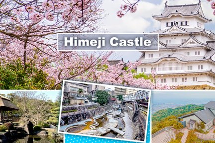 Tour di un giorno al Castello di Himeji, Arima Onsen e Monte Rokko da Osaka