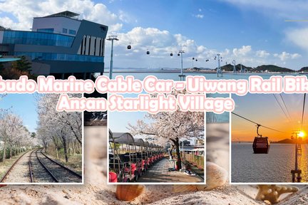 Jebu Island Cable Car, Uiwang Railbike & Starlight Village
