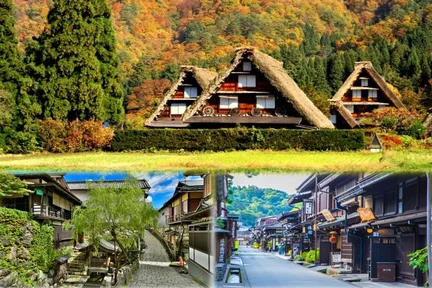 白川乡与五箇山的合掌构造村落 & 飞驒市当地村庄 & 乡村一日游