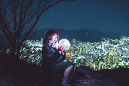 Visite photo nocturne en petit groupe à Busan