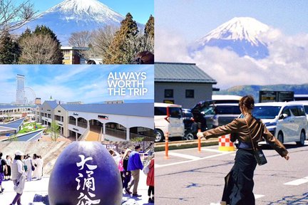 Tur Satu Hari Klasik Outlet Gunung Fuji Hakone Gotemba |. Hotspot Check-in Selebriti Internet |. Pesiar Danau Ashi + Owakudani + Kuil Minami Torii Hakone + Outlet Gotemba