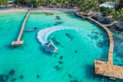 Excursion d'une journée aux 4 îles de Phu Quoc en hors-bord